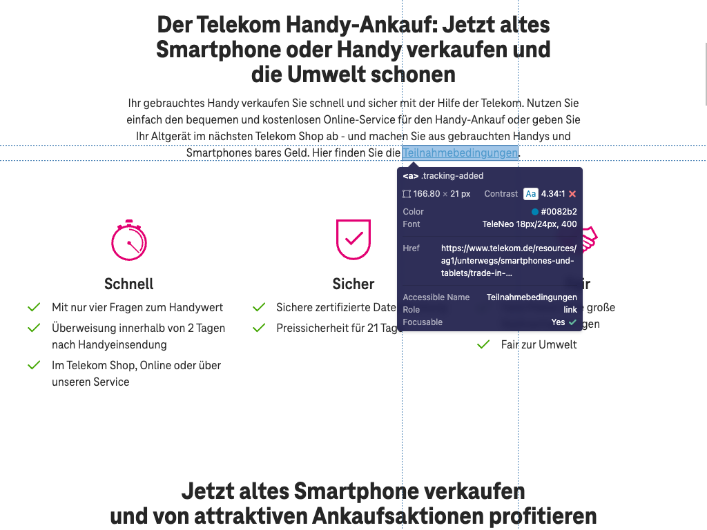 Screenshot for issue: Text content does not have enough color contrast