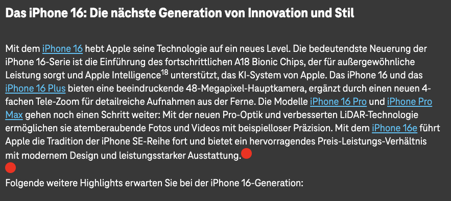 Screenshot for issue: Semantic HTML elements are used for styling or layout purposes