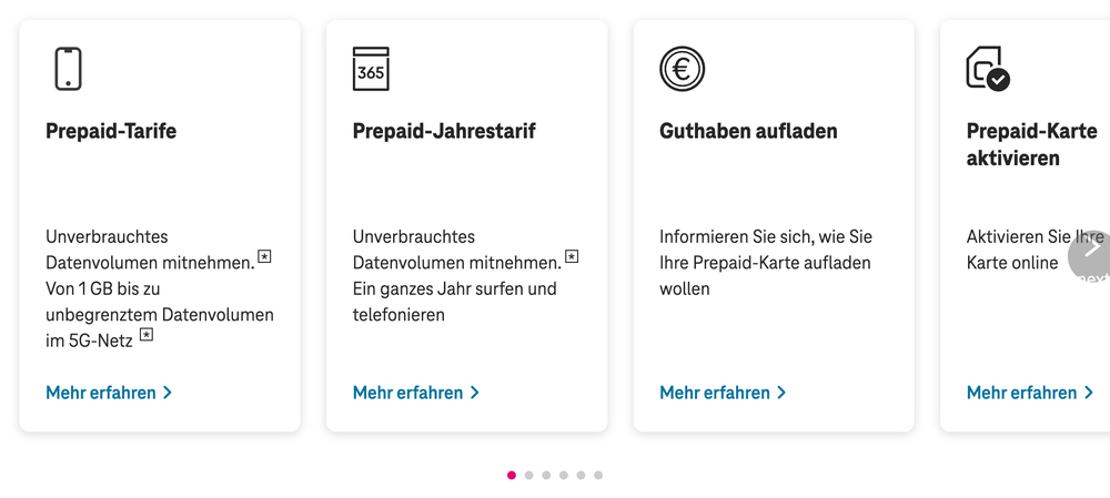 Screenshot for issue: On-page navigation (Direkteinsprünge) uses headings instead of navigation