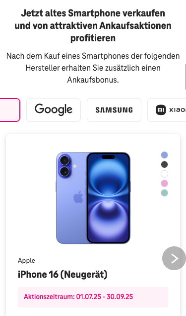 Screenshot for issue: Manufacturer filter can only be operated by dragging motion on mobile