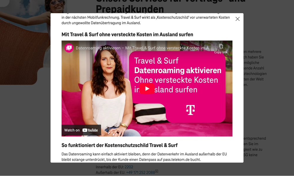 Screenshot for issue: &quot;Kostenschutzschild&quot; explanation video has no alternative