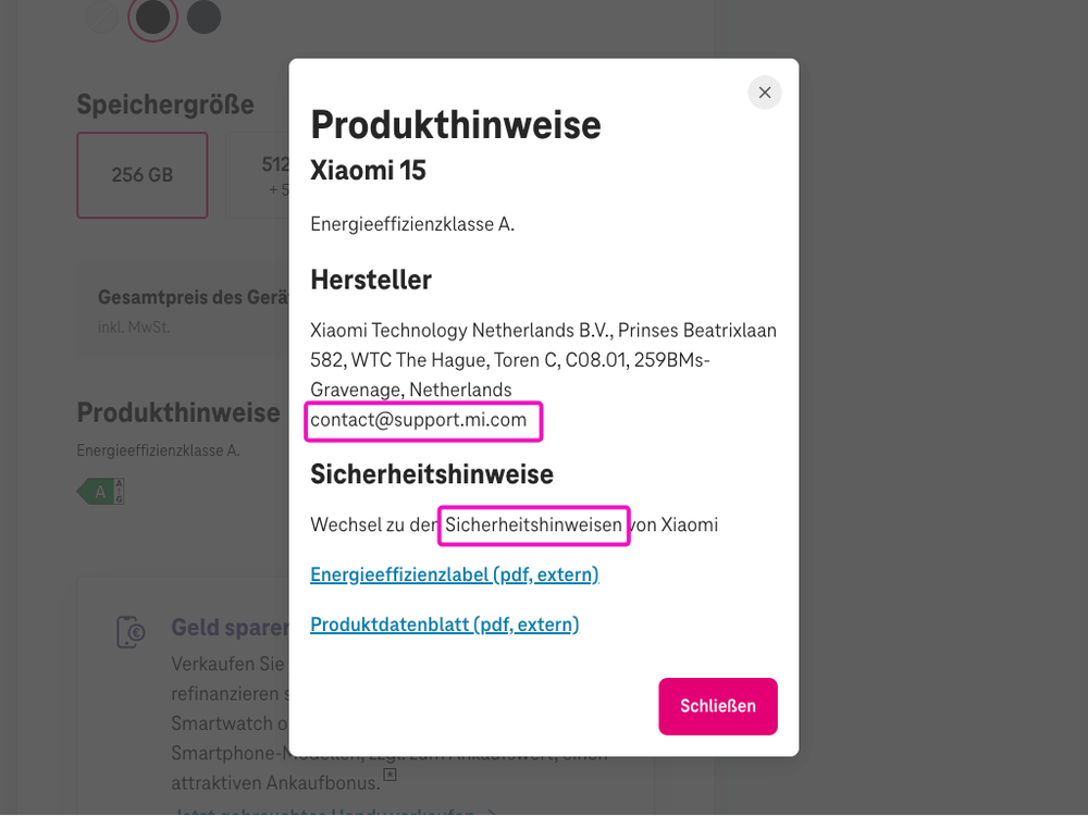 Screenshot for issue: Links are indicated by color only