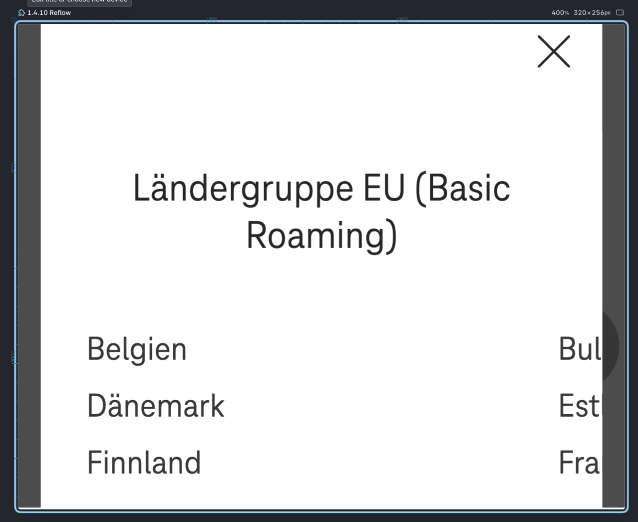 Screenshot for issue: Text content needs two-dimensional scrolling on smaller viewports