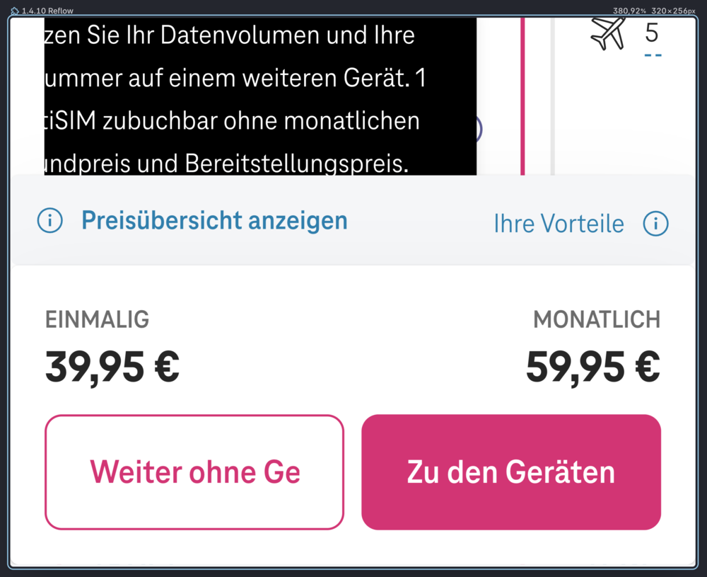 Screenshot for issue: Tooltip not accessible on smaller viewports