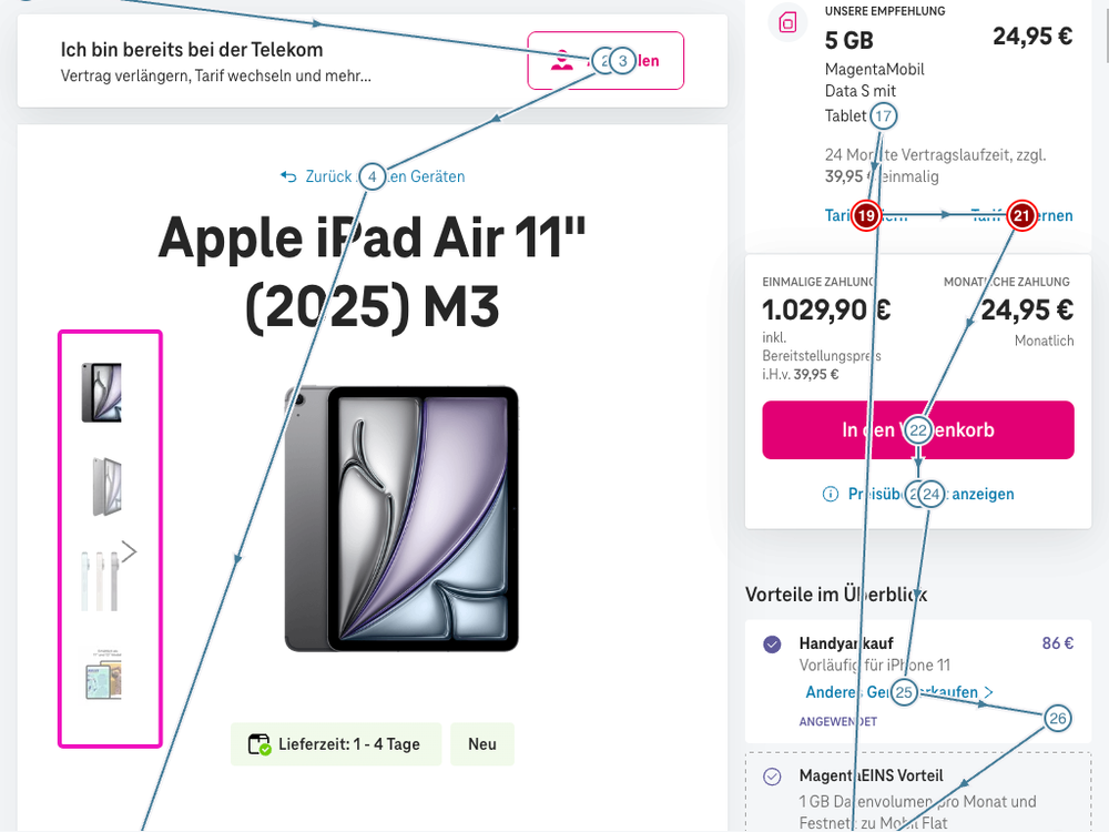 Screenshot for issue: Interactive element, operable by mouse, not accessible by keyboard