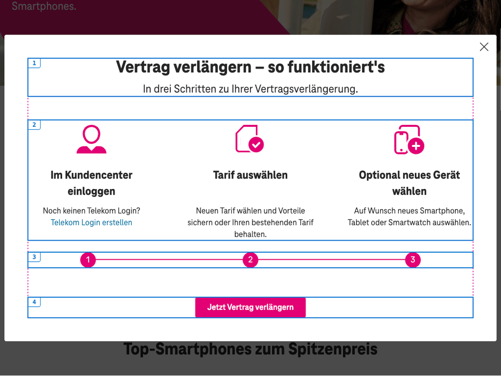 Screenshot for issue: Step by Step Guide not using correct sequence