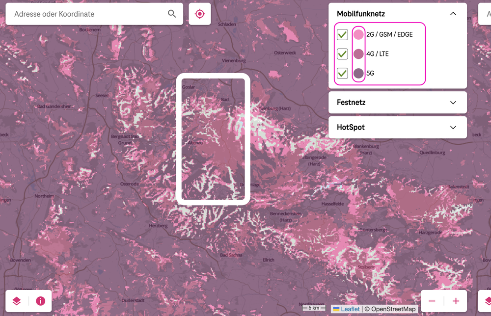 Screenshot for issue: Map layers solely rely on color difference