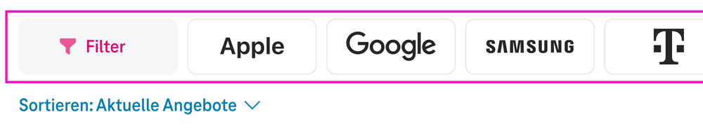 Screenshot for issue: Manufacturer filter needs horizontal scrolling