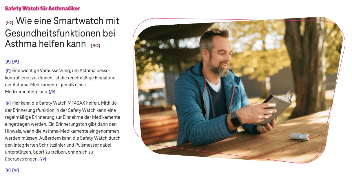 Screenshot for issue: Semantic HTML elements are used for styling or layout purposes