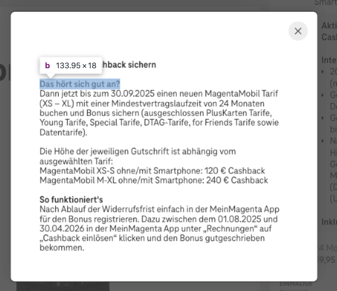 Screenshot for issue: Visual presentation of elements does not match code markup