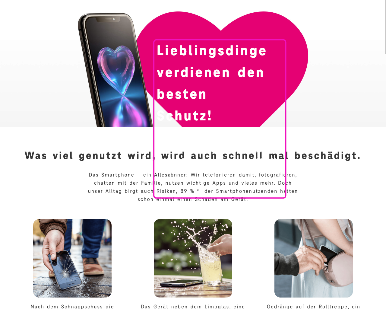 Screenshot for issue: Text content overflows containers with user changed text spacing