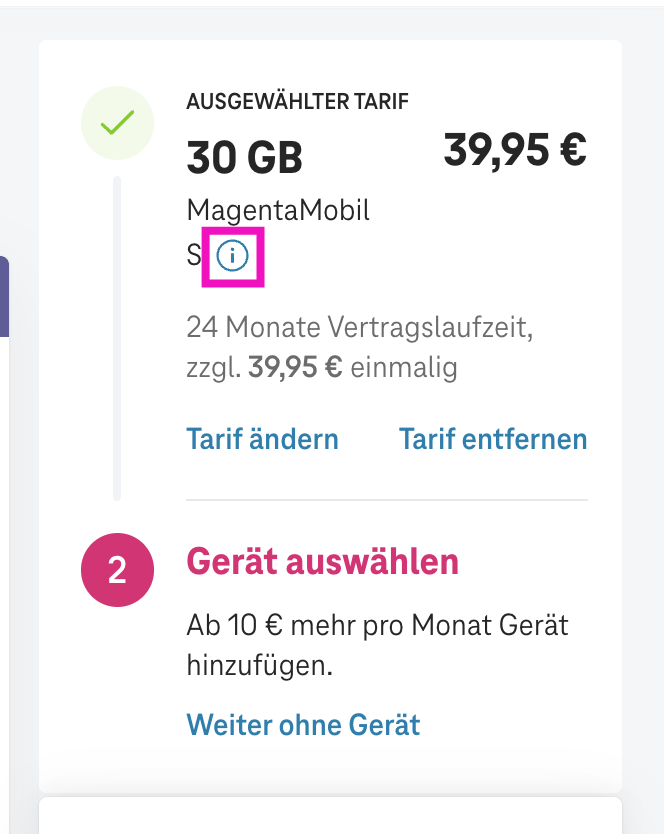 Screenshot for issue: Info Icon does not have purpose equivalent text alternative