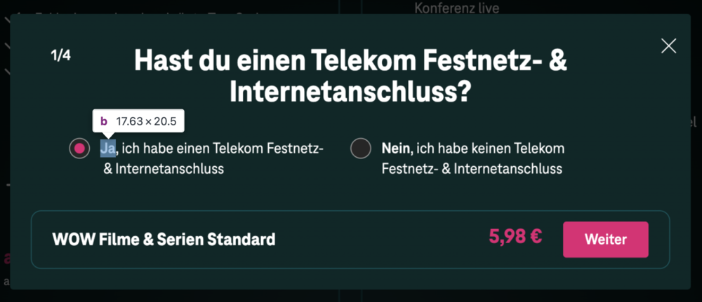 Screenshot for issue: &lt;b&gt; tag used to create bold text