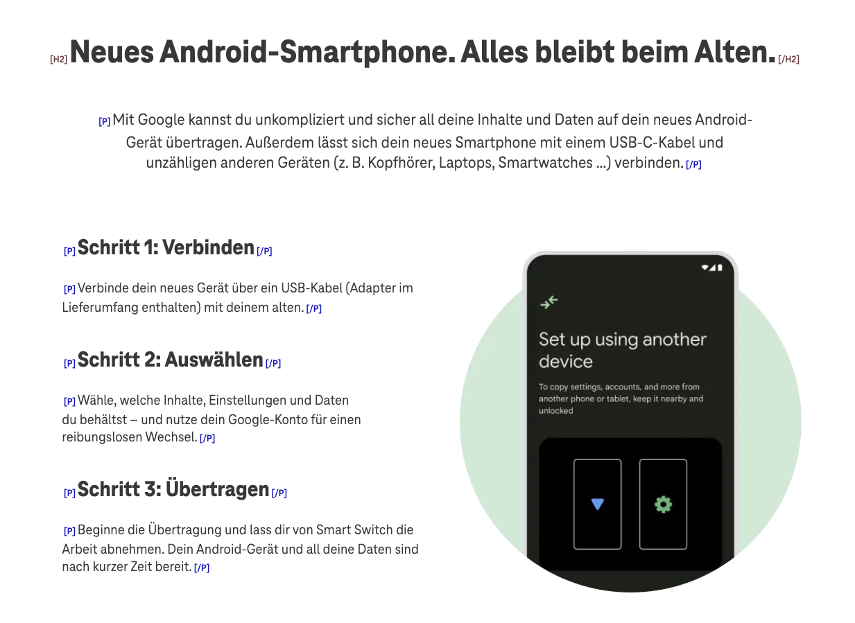 Screenshot for issue: Improper use of semantic HTML list elements