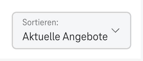 Screenshot for issue: Sorting dropdown label not part of accessible name