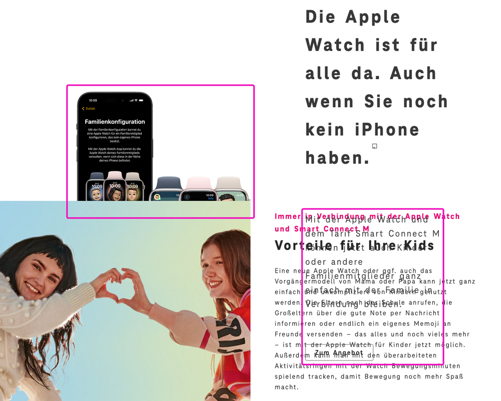 Screenshot for issue: Text content overflows containers with user changed text spacing