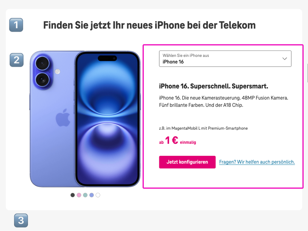 Screenshot for issue: Interactive element does not use correct semantic HTML