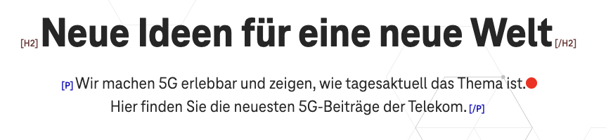 Screenshot for issue: Semantic HTML elements are used for styling or layout purposes