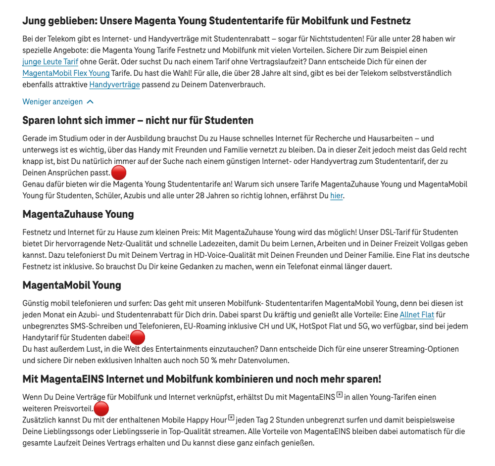 Screenshot for issue: Semantic HTML elements are used for styling or layout purposes