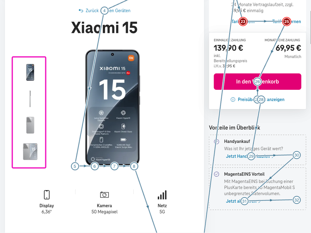 Screenshot for issue: Interactive element, operable by mouse, not accessible by assistive technology