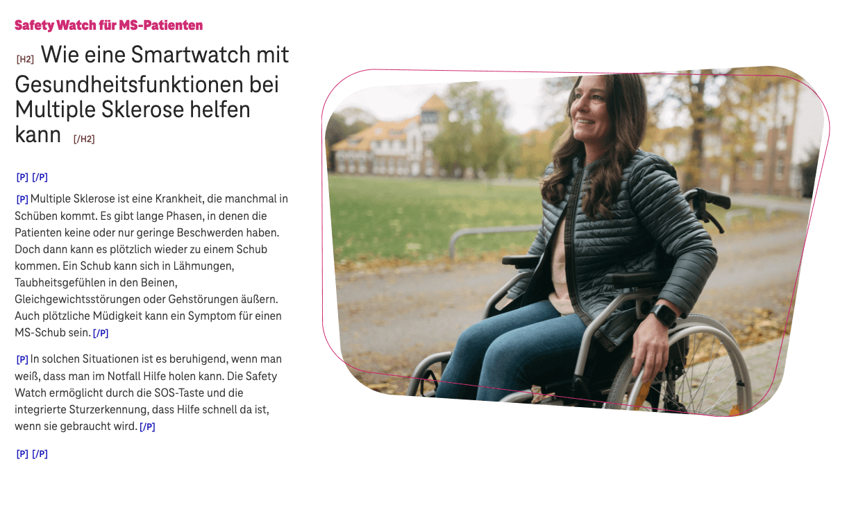 Screenshot for issue: Semantic HTML elements are used for styling or layout purposes