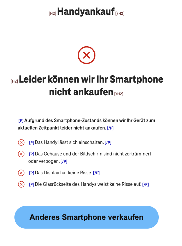 Screenshot for issue: Improper use of semantic HTML list elements