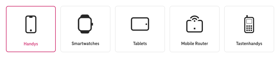 Screenshot for issue: Device category navigation not using navigation landmark