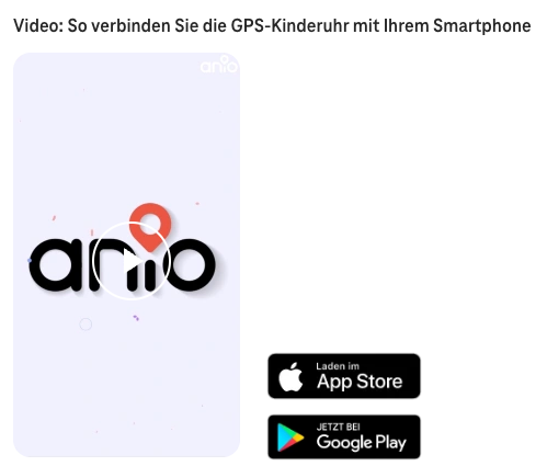 Screenshot for issue: Video &quot;So verbinden Sie die GPS-Kinderuhr mit Ihrem Smartphone&quot; does not provide captions