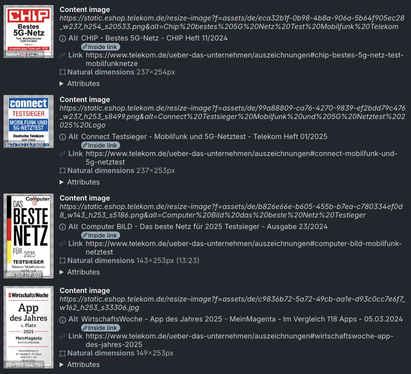 Screenshot for issue: Image text alternative does not serve equivalent purpose