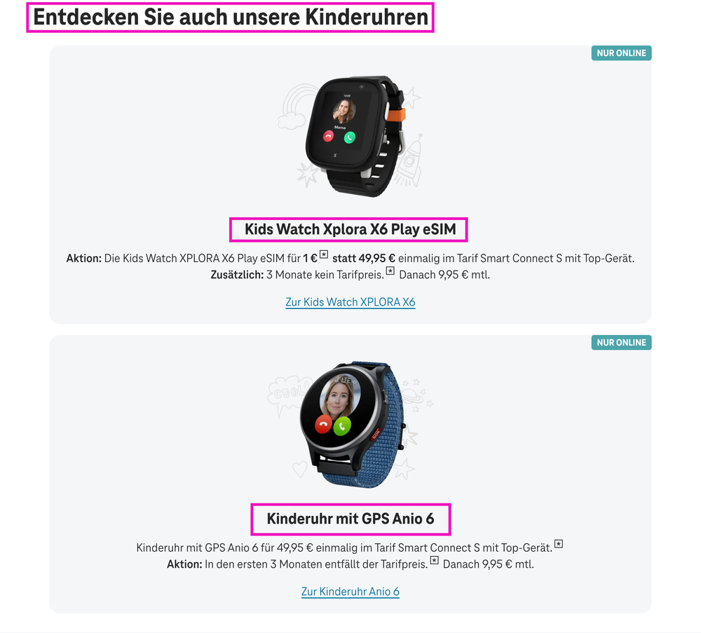 Screenshot for issue: Headings do not use semantic HTML elements