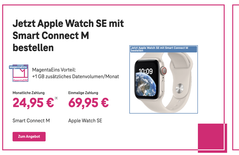 Screenshot for issue: Image is decorative but has text alternative