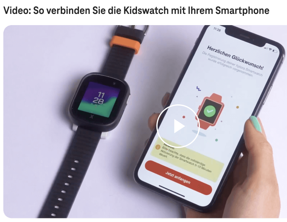 Screenshot for issue: Video &quot;So verbinden Sie die Kidswatch mit Ihrem Smartphone&quot; has no complete media alternative