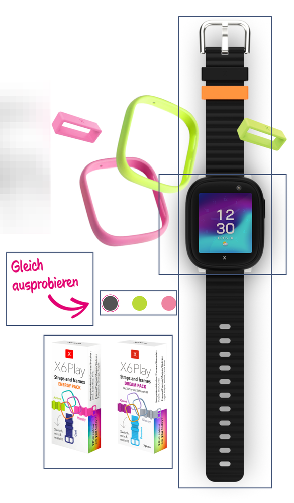 Screenshot for issue: Image(s) &quot;Eine Kinder Smartwatch – drei Farben&quot; do not have purpose equivalent text alternatives