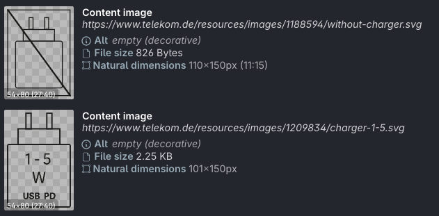 Screenshot for issue: Image is missing alt attribute
