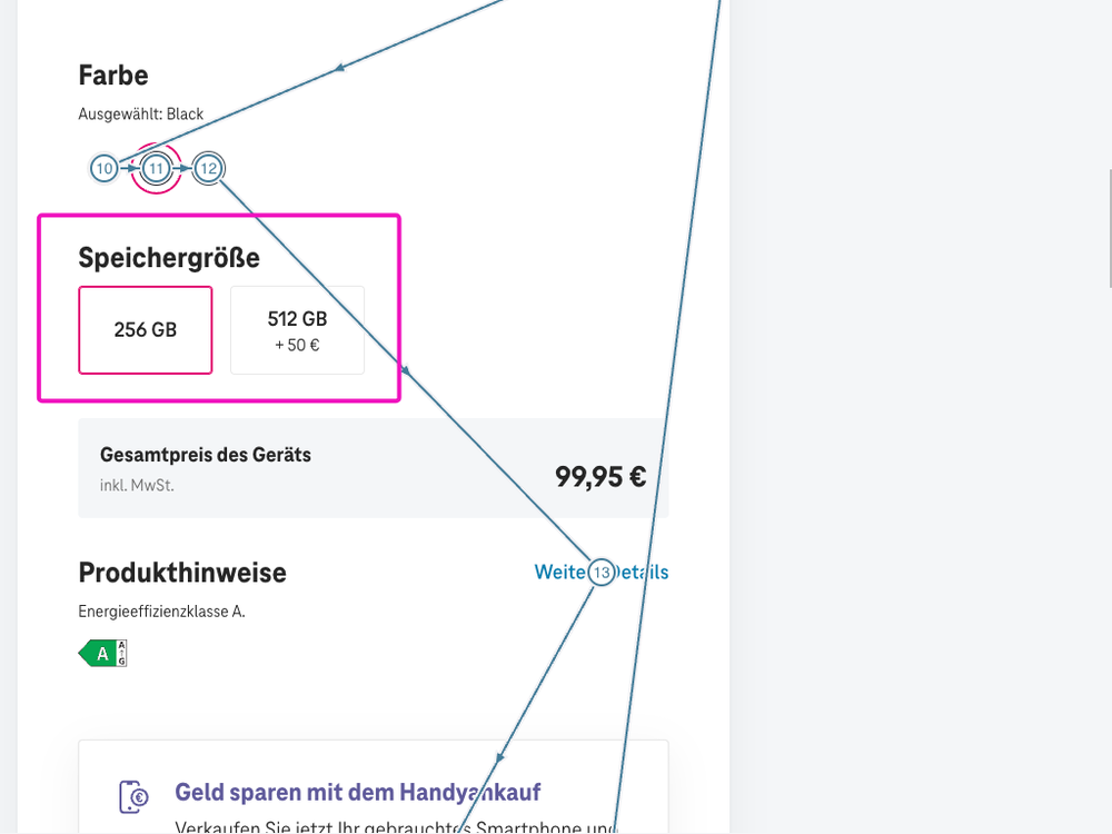 Screenshot for issue: Interactive element, operable by mouse, not accessible by assistive technology