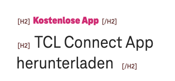 Screenshot for issue: Visually presented heading structure does not match code markup
