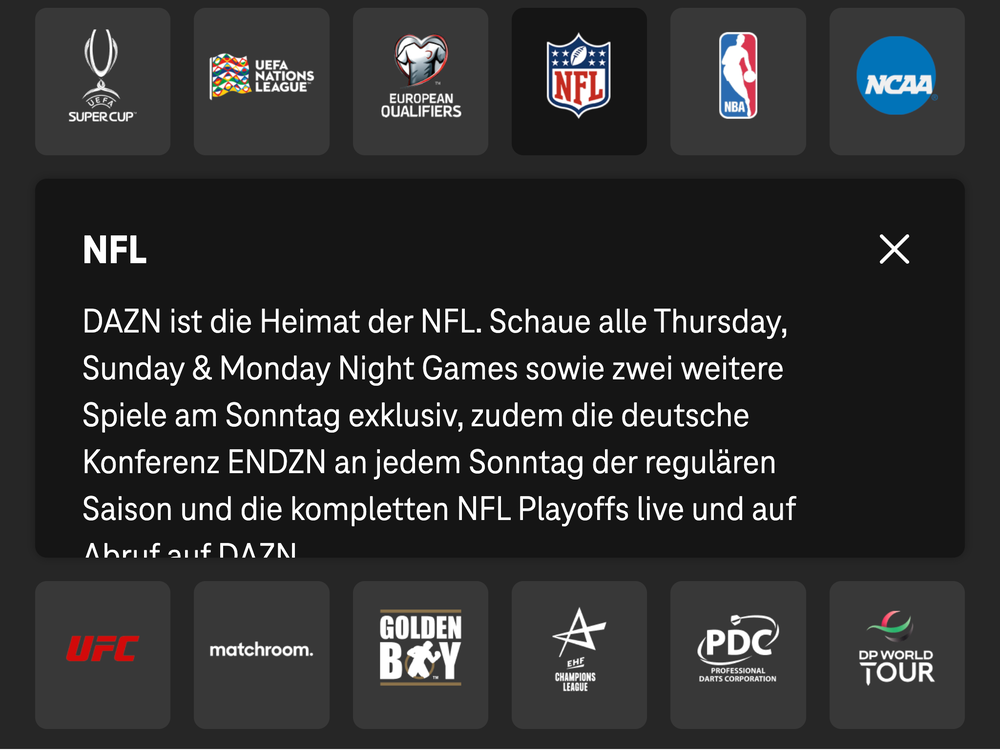 Screenshot for issue: League collapsible content area not resizing with text size