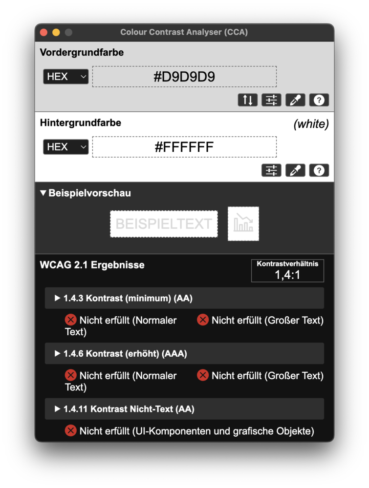 Screenshot for issue: Selection (Radio) &quot;MagentaTV-Kunde&quot; has weak contrast between selected and unselected state