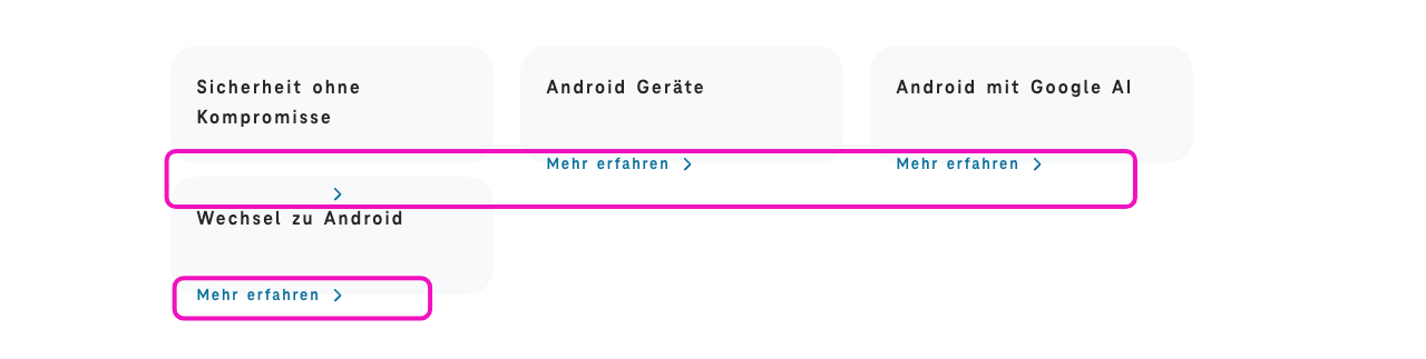 Screenshot for issue: Text content overflows containers with user changed text spacing