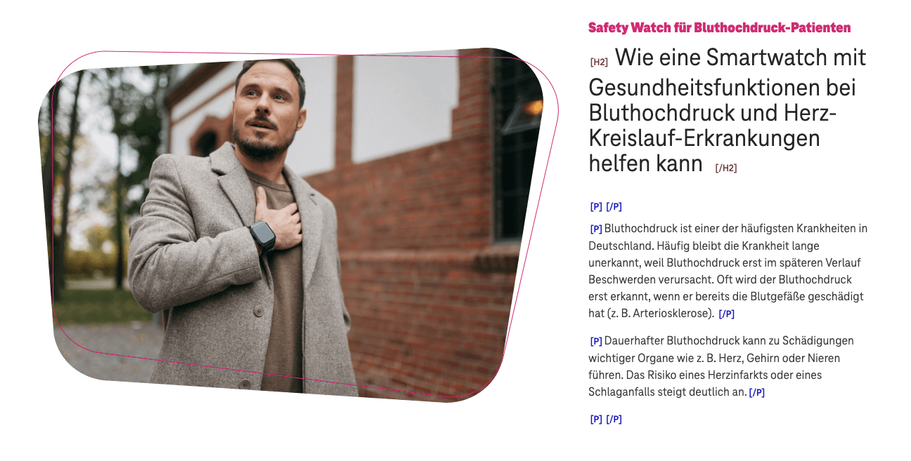 Screenshot for issue: Semantic HTML elements are used for styling or layout purposes
