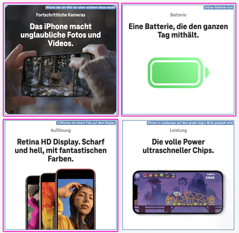 Screenshot for issue: Image text alternative does not serve equivalent purpose