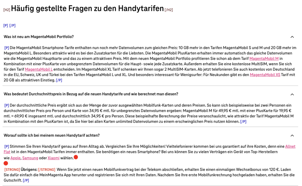 Screenshot for issue: Semantic HTML elements are used for styling or layout purposes