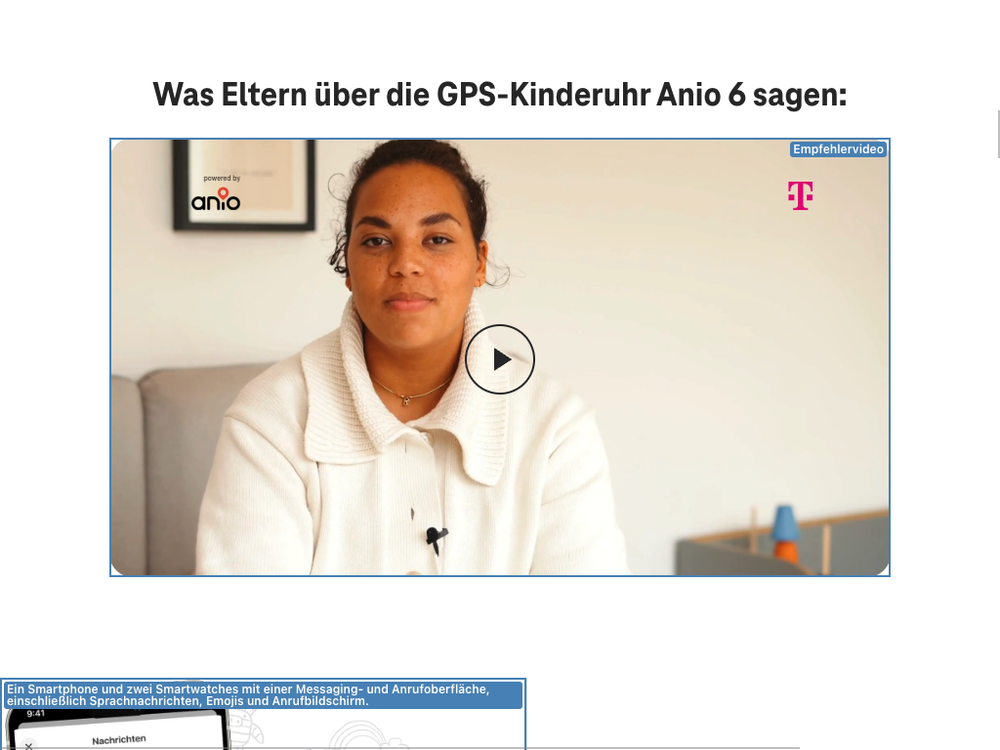 Screenshot for issue: Video still images for video player dialog windows do not have purpose equivalent text alternatives